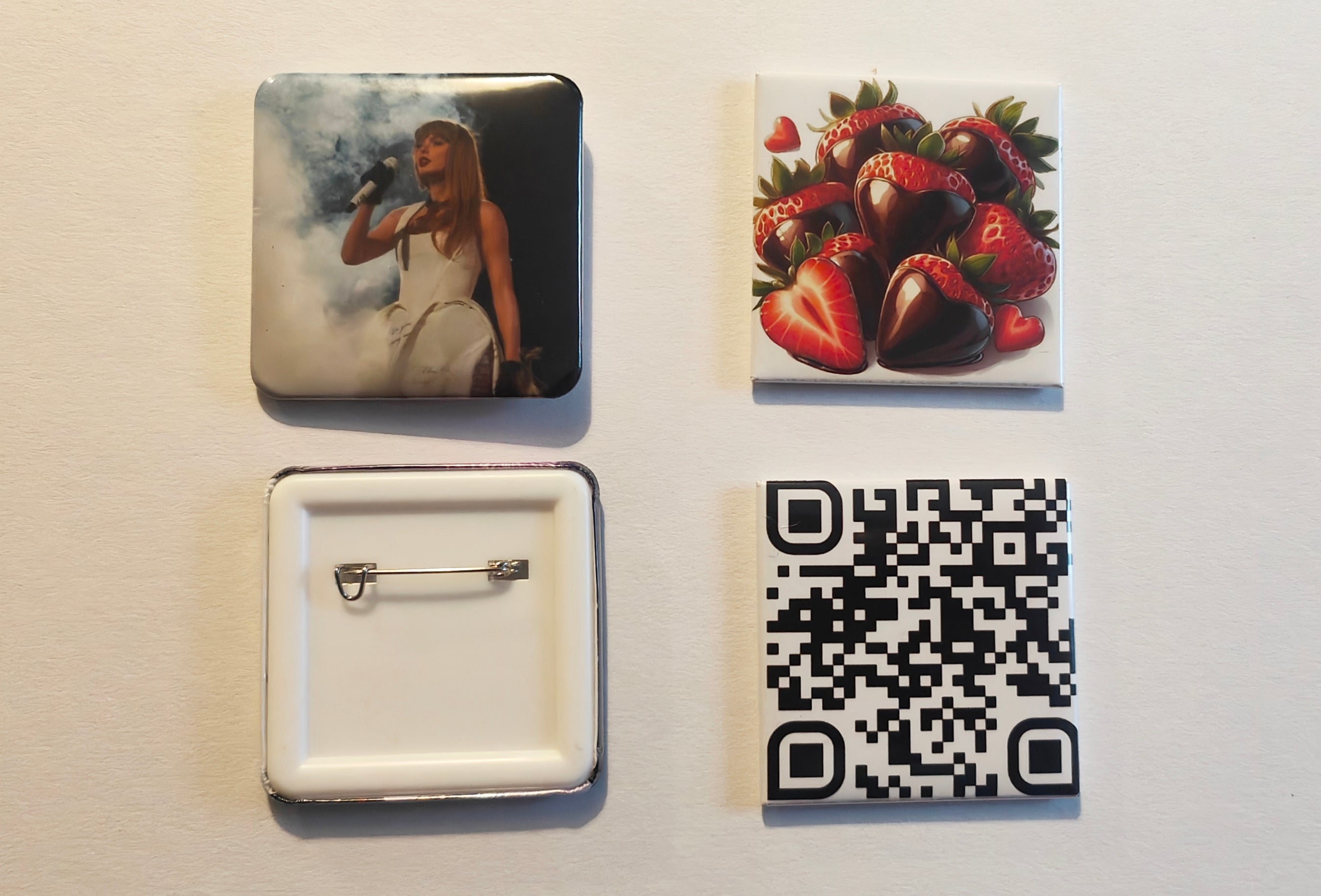 2x2 Custom Photo Pins (Set of 3)
